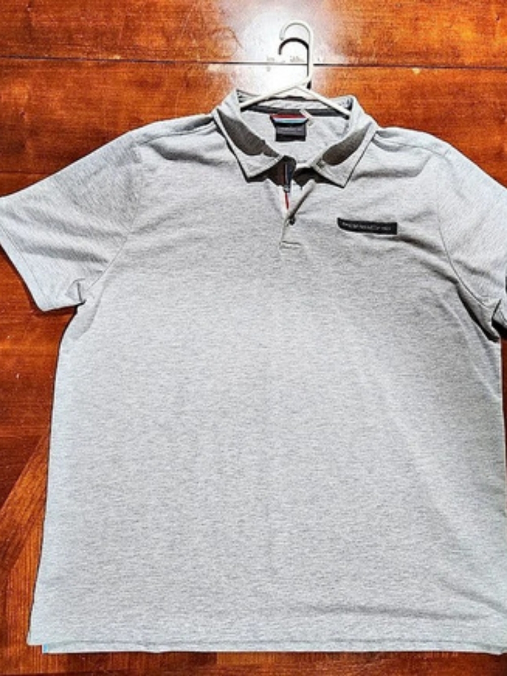 Porsche Design Men's Polo Shirt Gray Polo Shirt Size XXXL Like New